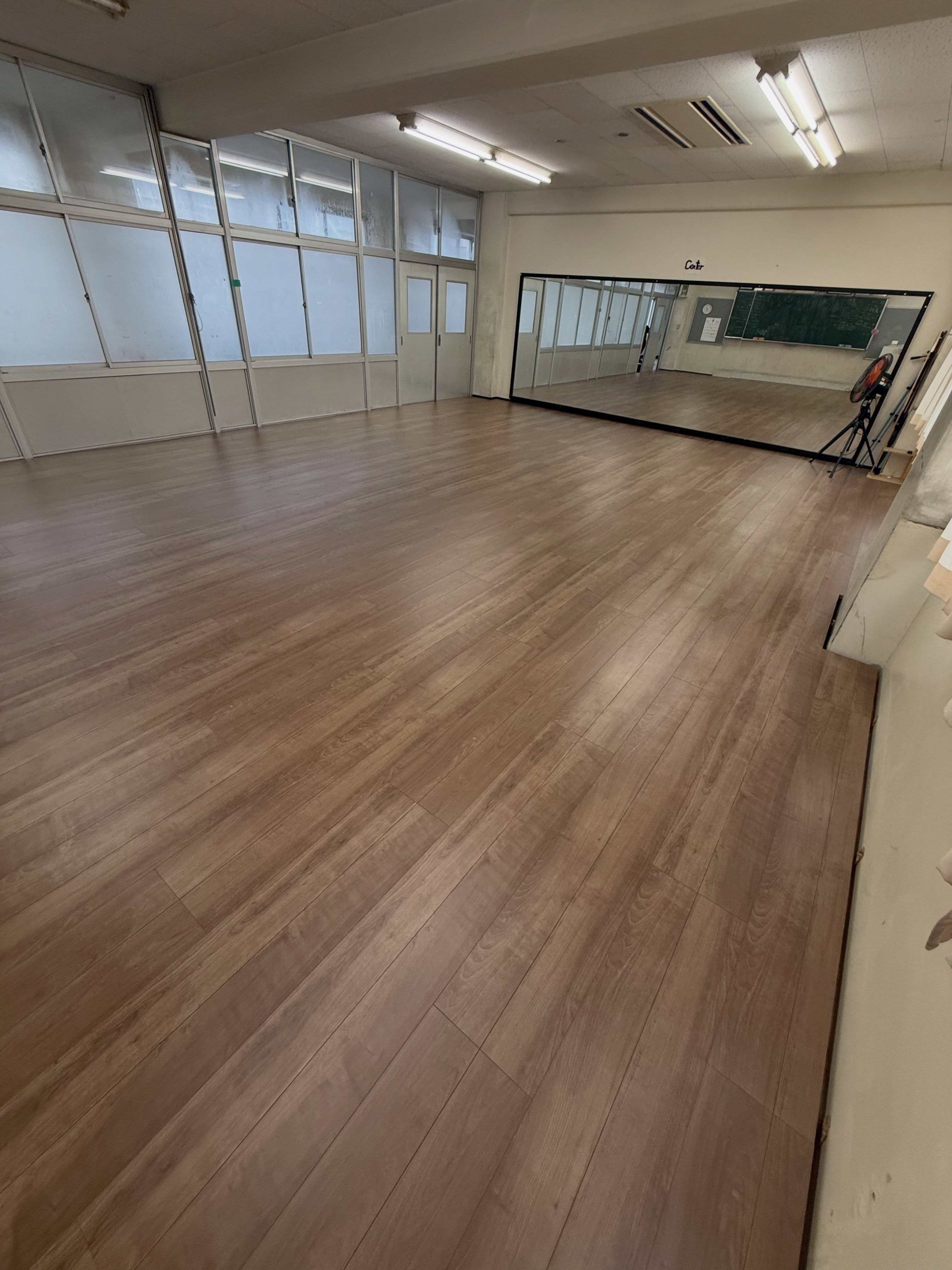 床まで整えた広い空間